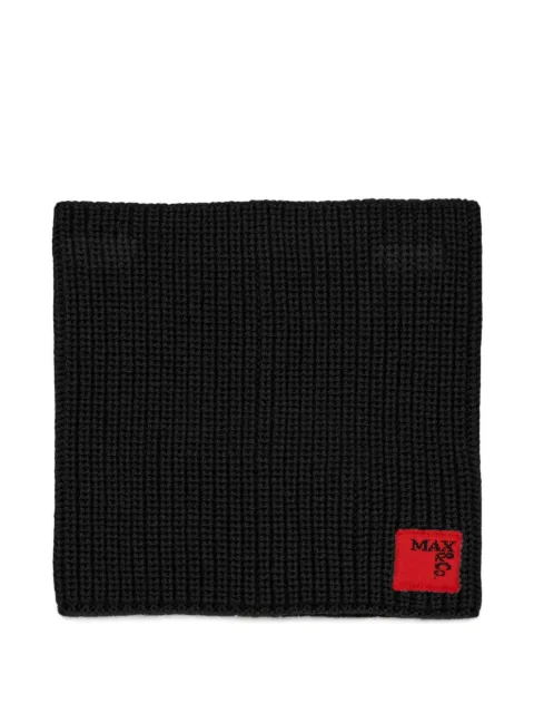 MAX&Co. Kids logo-patch knit scarf
