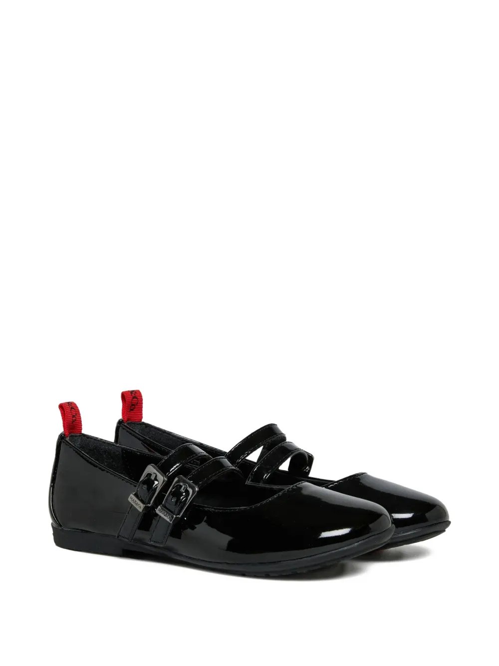MAX&Co. Kids Ballerine con doppia fascia - Nero