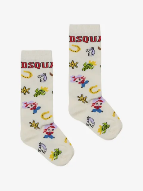 DSQUARED2 KIDS calcetines con logo estampado