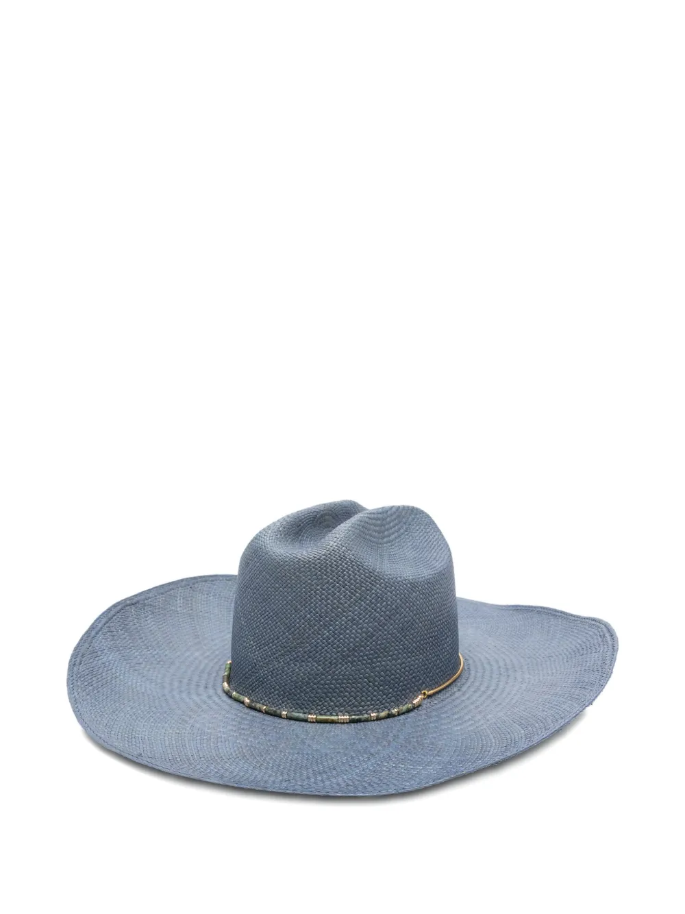 Van Palma Diego beaded cowboy hat - Blu