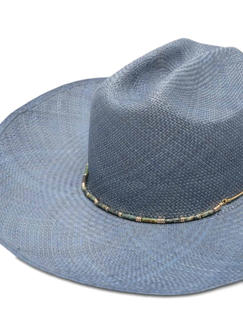 Van Palma Diego cowboyhoed met kralen Blauw