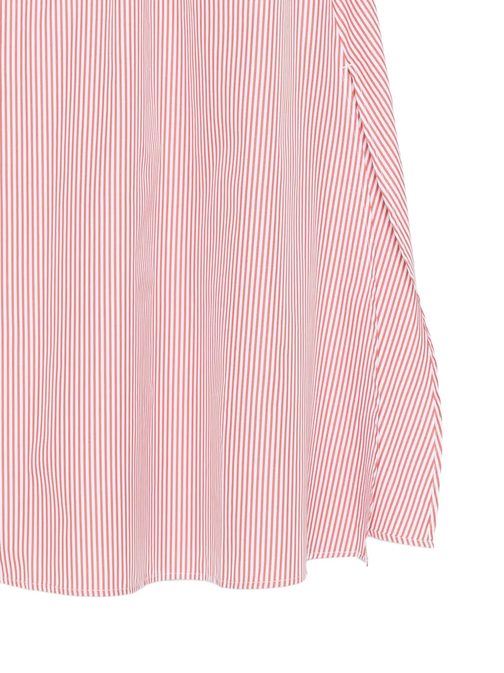 Closed Gestreepte midi-rok met trekkoordtaille Wit