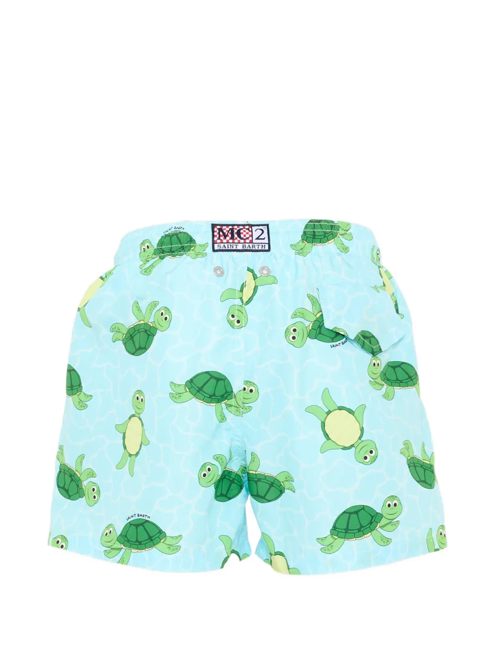 MC2 Saint Barth Kids Jean zwembroek met trekkoord Blauw
