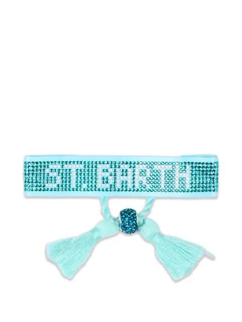 MC2 Saint Barth Kids crystal-embellished tassel-detail bracelets