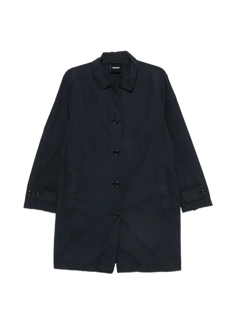 ASPESI button-fastening coat - Blu