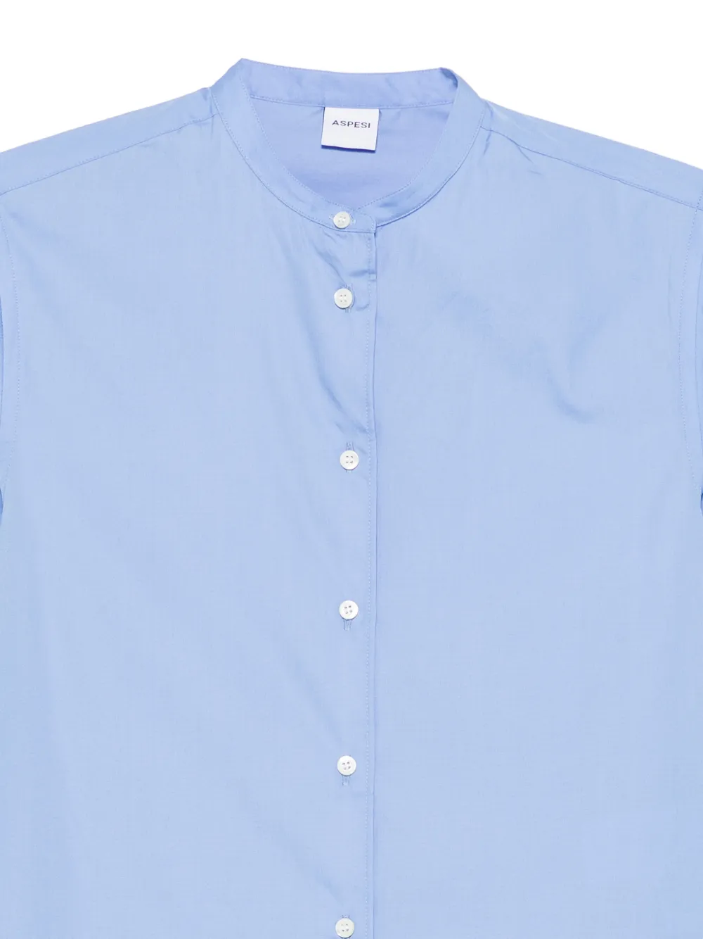  Aspesi Camisa Con Cuello Mao - Azul 