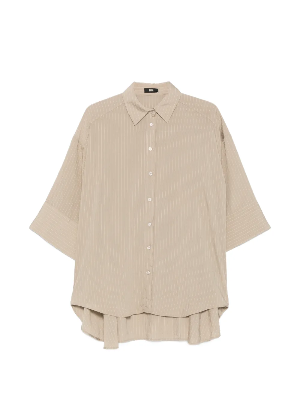 Eleh Pinstripe-pattern Oversized Shirt In Neutral