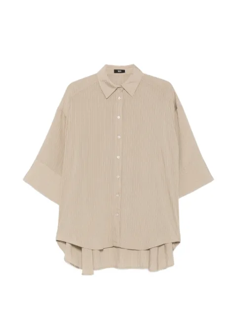 Eleh camisa oversize con rayas diplomáticas estampadas