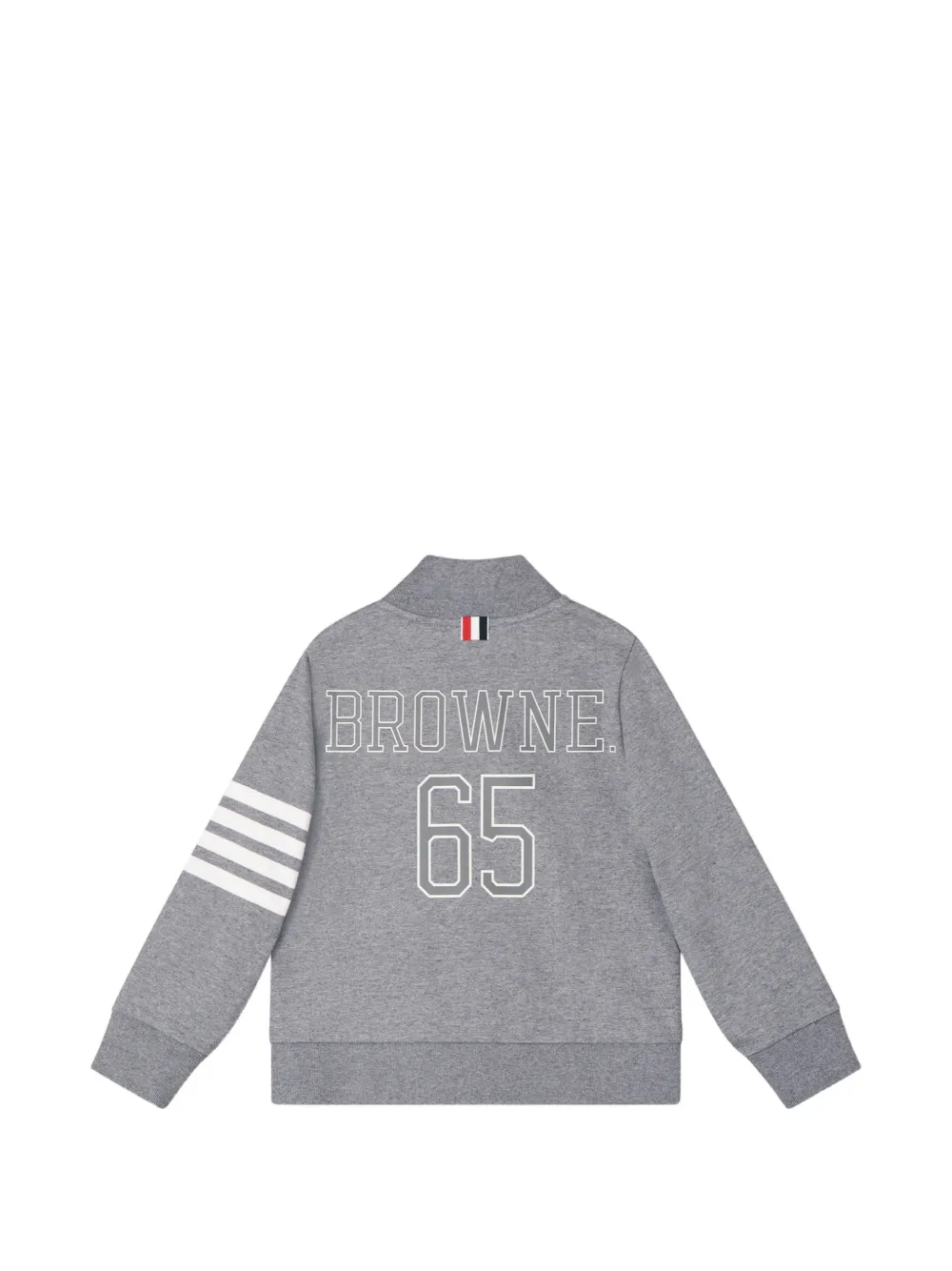 Thom Browne Kids Bomberjack met vier strepen Grijs