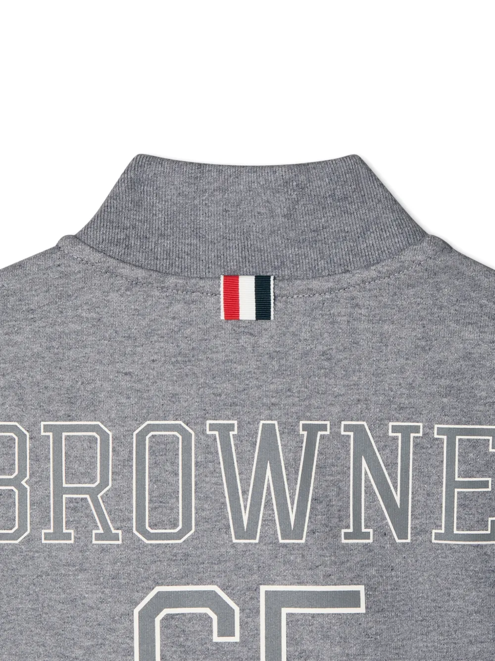 Thom Browne Kids Bomberjack met vier strepen Grijs