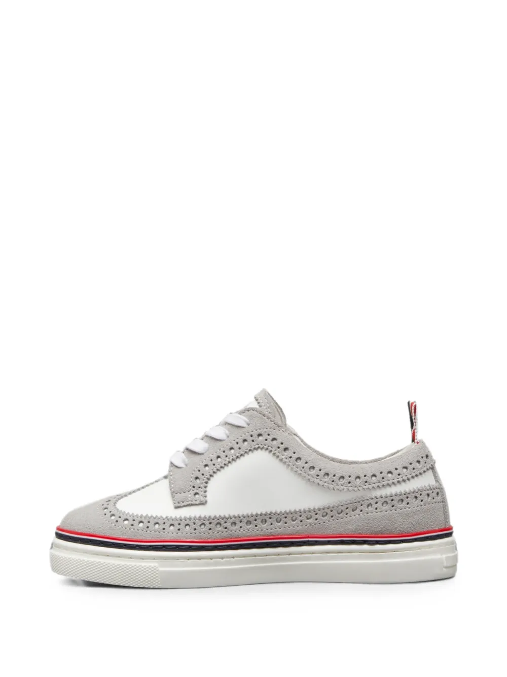 Thom Browne Kids Longwing suède sneakers Grijs