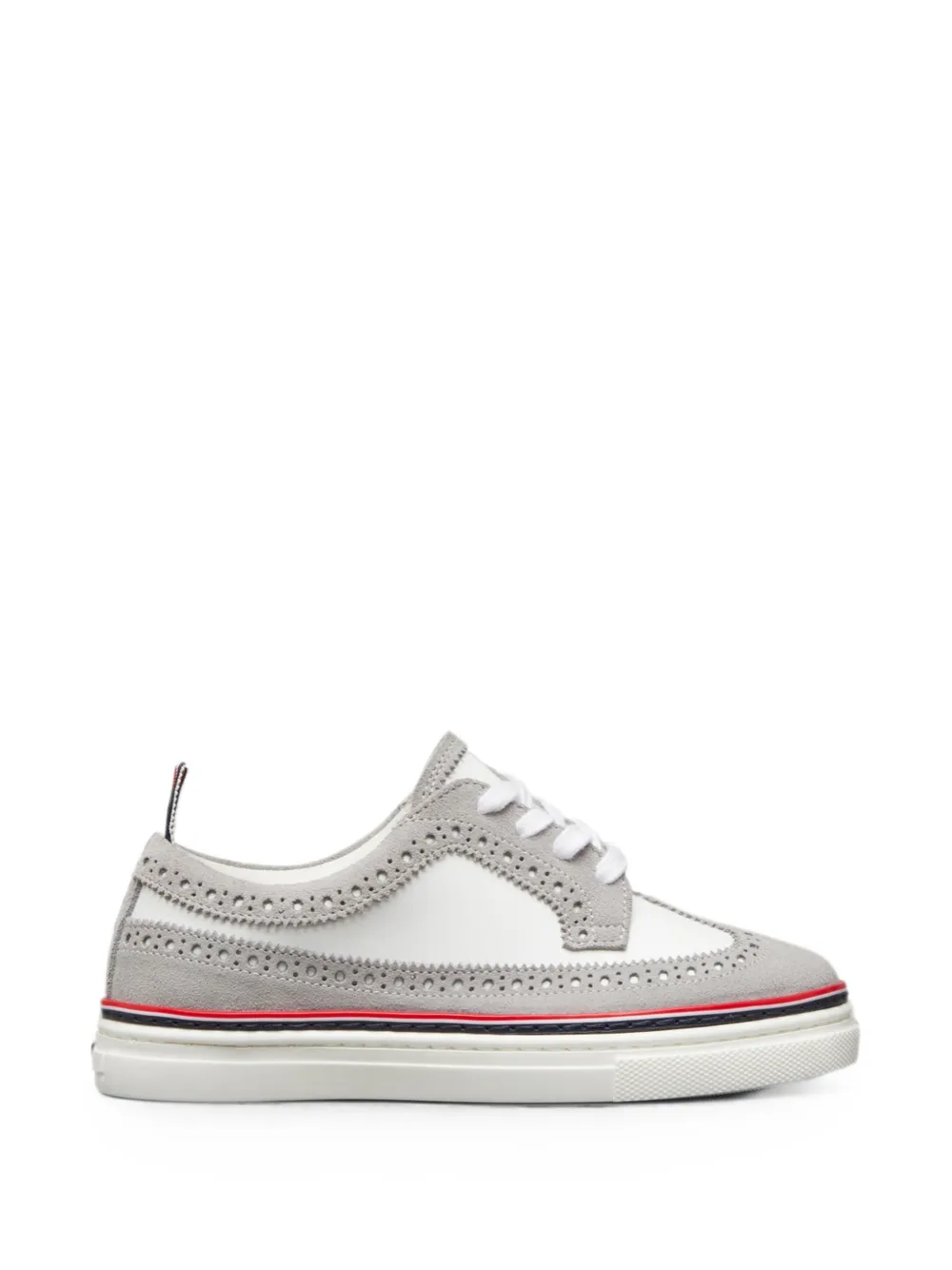 Thom Browne Kids Longwing suède sneakers Grijs