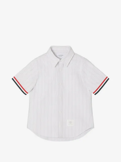 Thom Browne Kids stripe-print oxford shirt
