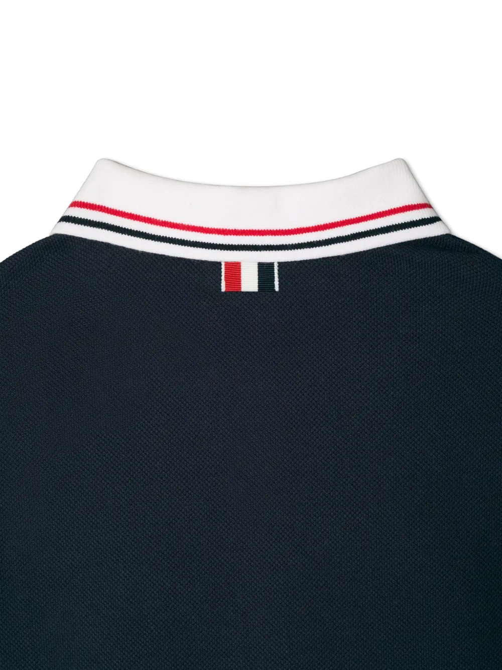 Thom Browne Kids Geplooide piqué jurk Blauw