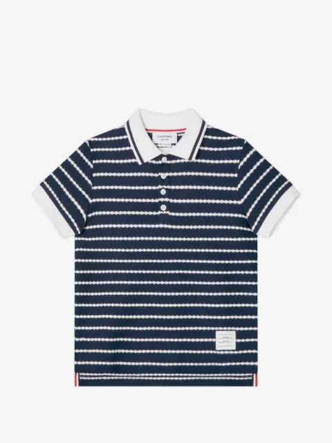 Thom Browne Kids ストライプ ポロシャツ