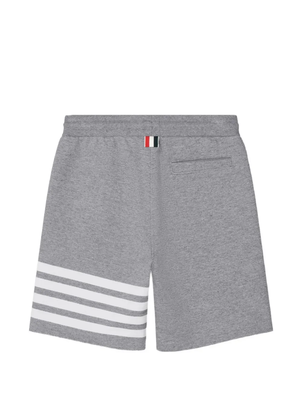Thom Browne Kids 4-Bar loopback shorts Grijs