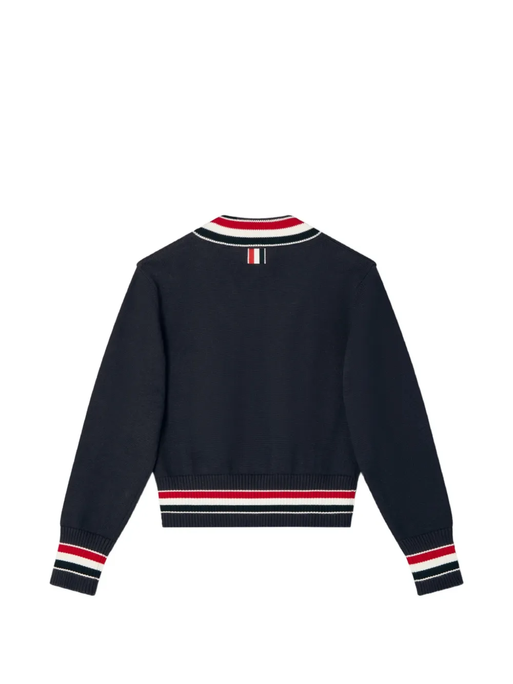 Thom Browne Kids Zeilboot intarsia sweater Zwart