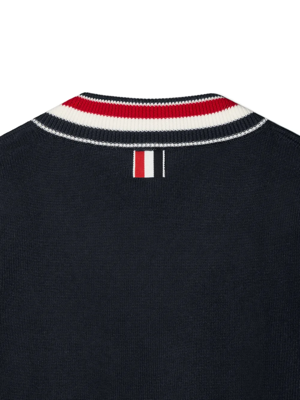 Thom Browne Kids Zeilboot intarsia sweater Zwart