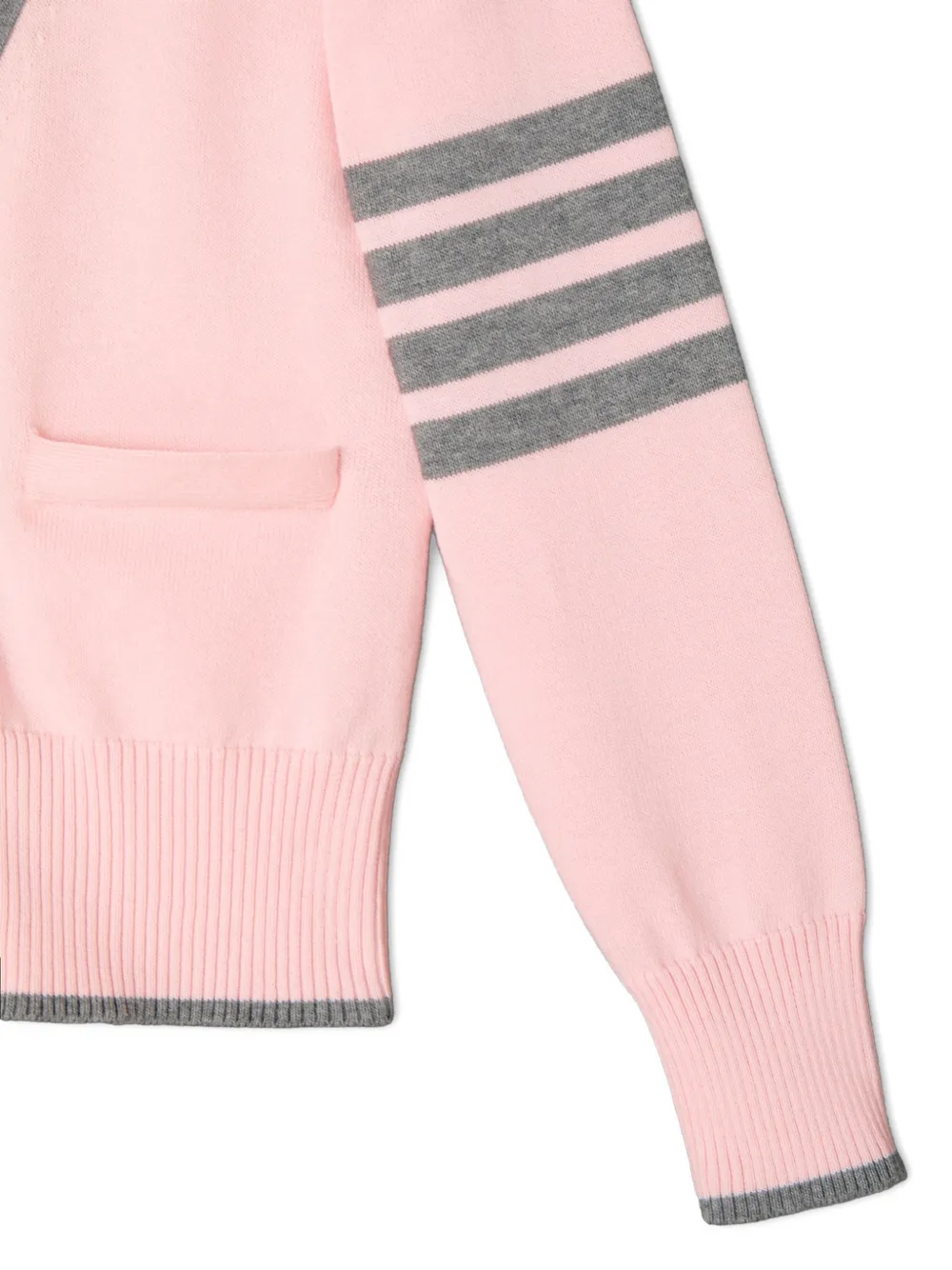 Thom Browne Kids Hector intarsia vest met vier strepen Roze