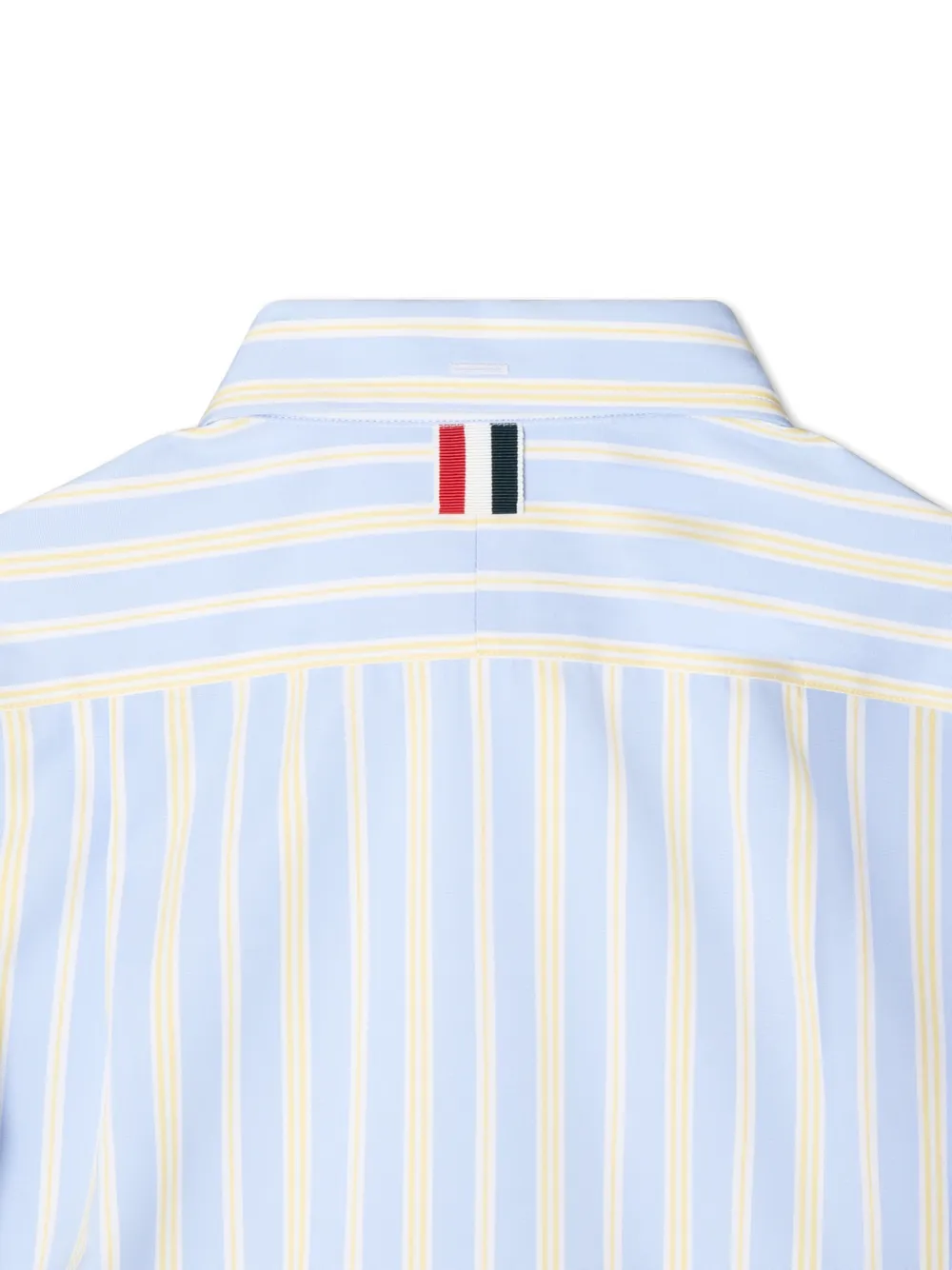 Thom Browne Kids Shirt met RWB-streep en haarstreep Blauw