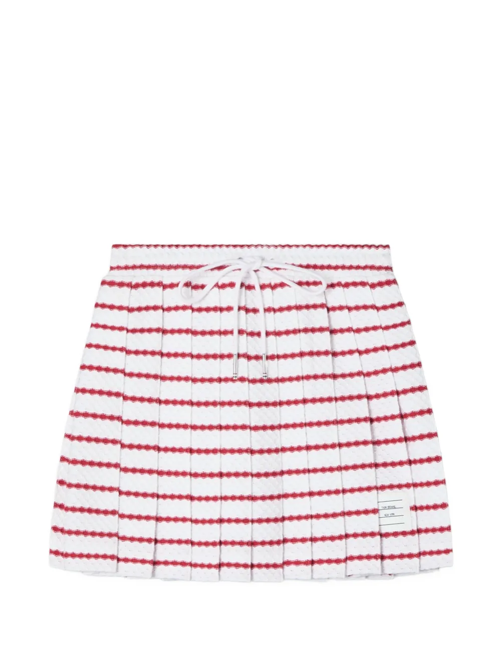 Thom Browne Kids Minigonna plissettata - Bianco