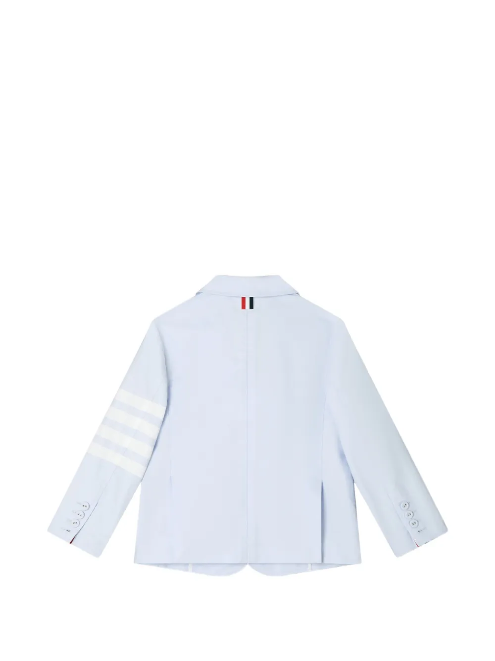Thom Browne Kids 4-Bar Oxford jack Blauw