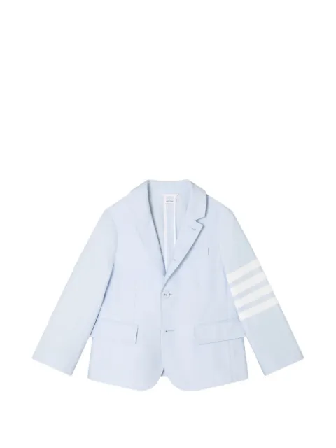 Thom Browne Kids 4-Bar oxford jacket