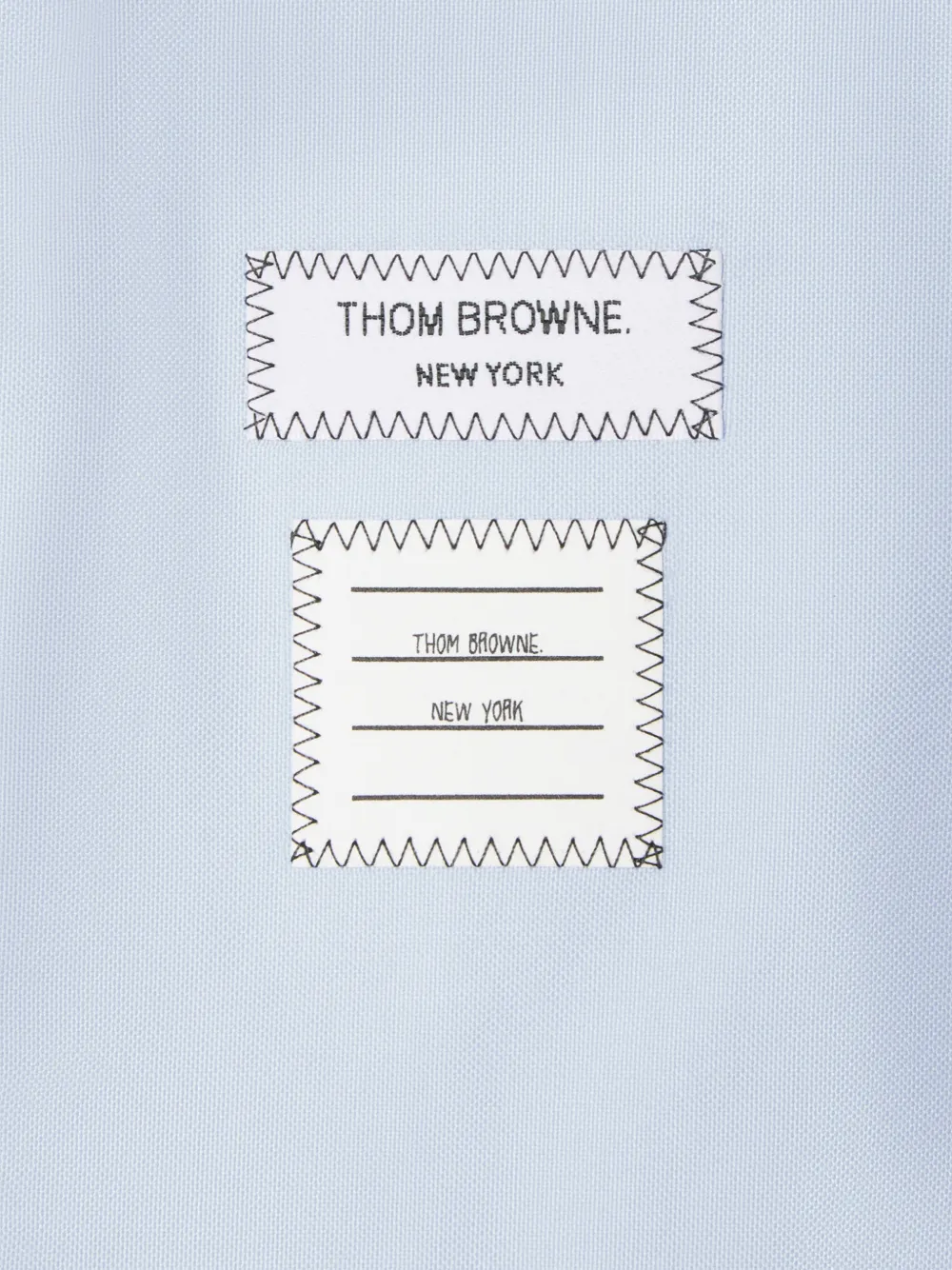 Thom Browne Kids 4-Bar Oxford jack Blauw