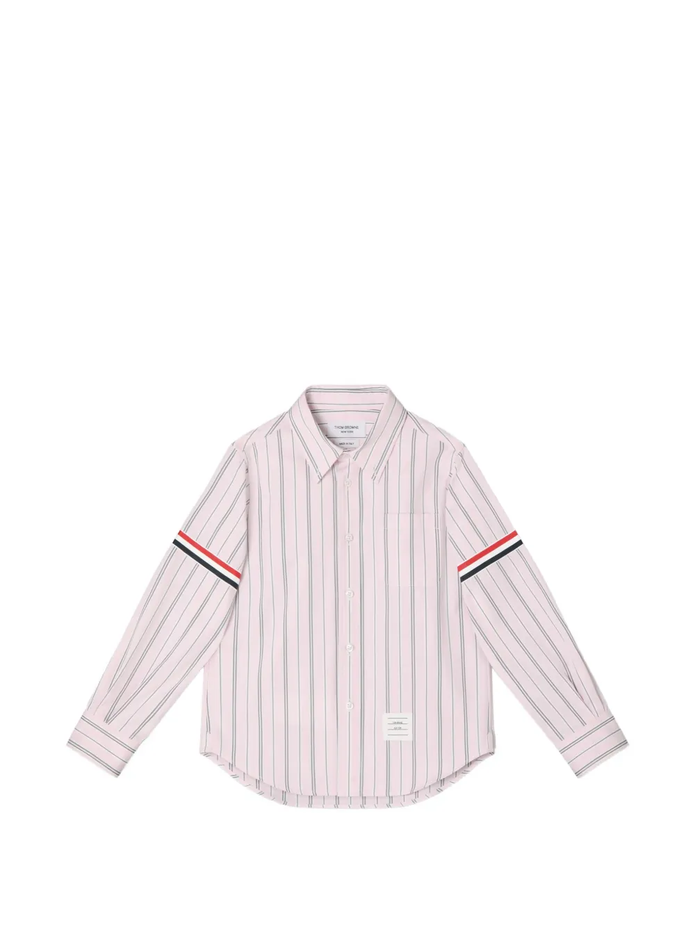 Thom Browne Kids Camicia in popeline - Rosa
