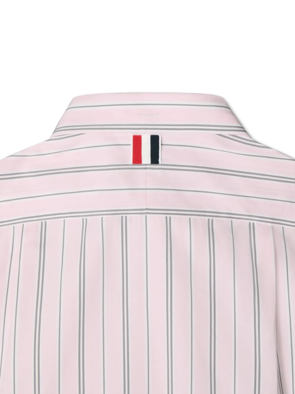Thom Browne Kids Popeline shirt met haarstreep Roze