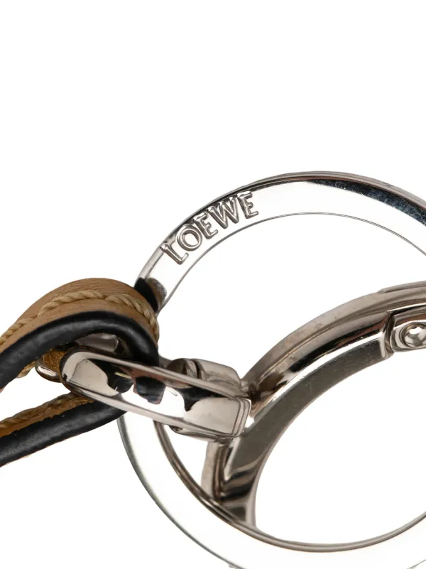 Loewe Pre-Owned 2010-2026 レザー アナグラム リング＆バッグチャーム