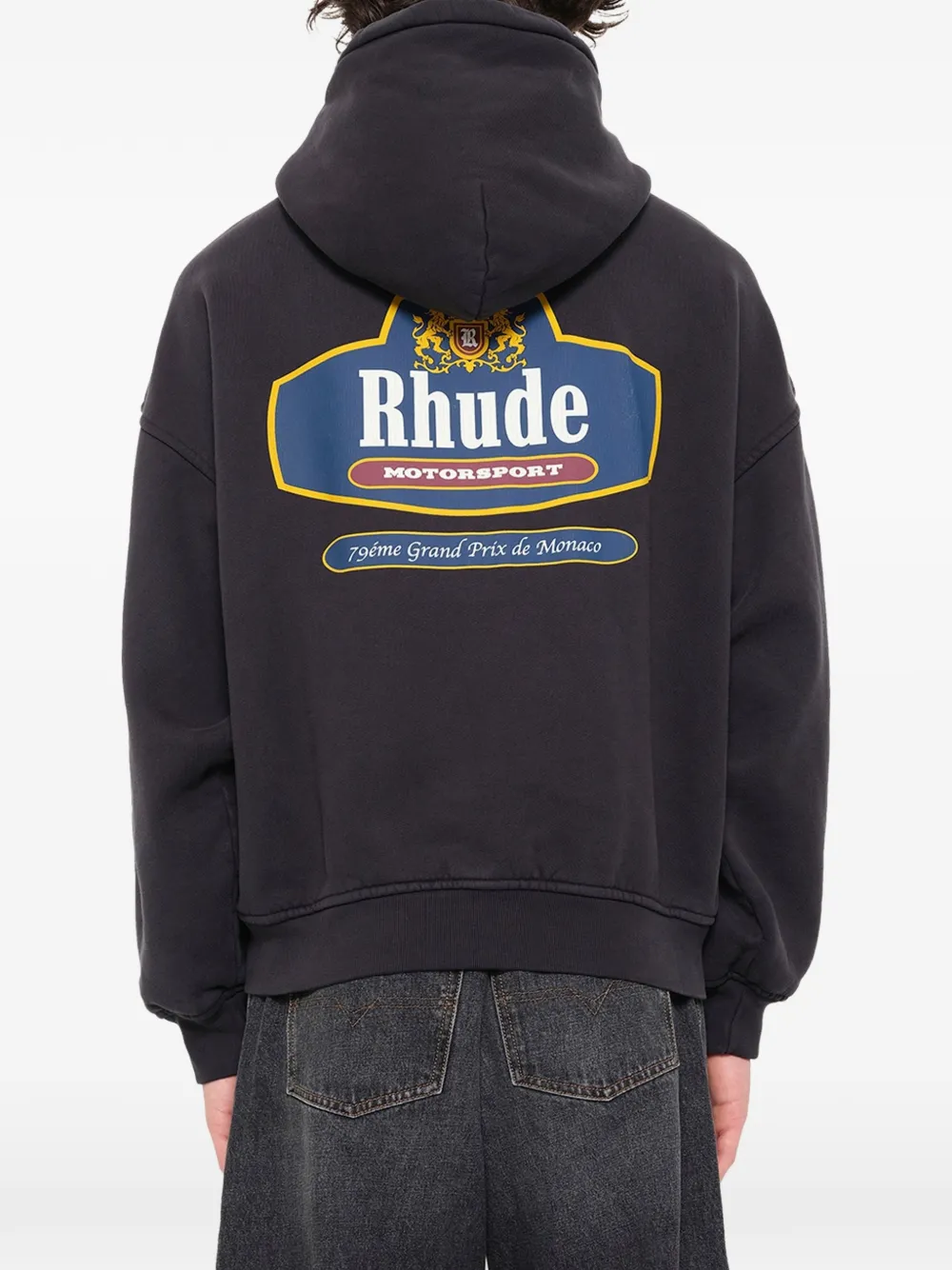RHUDE Hoodie met rits Grijs