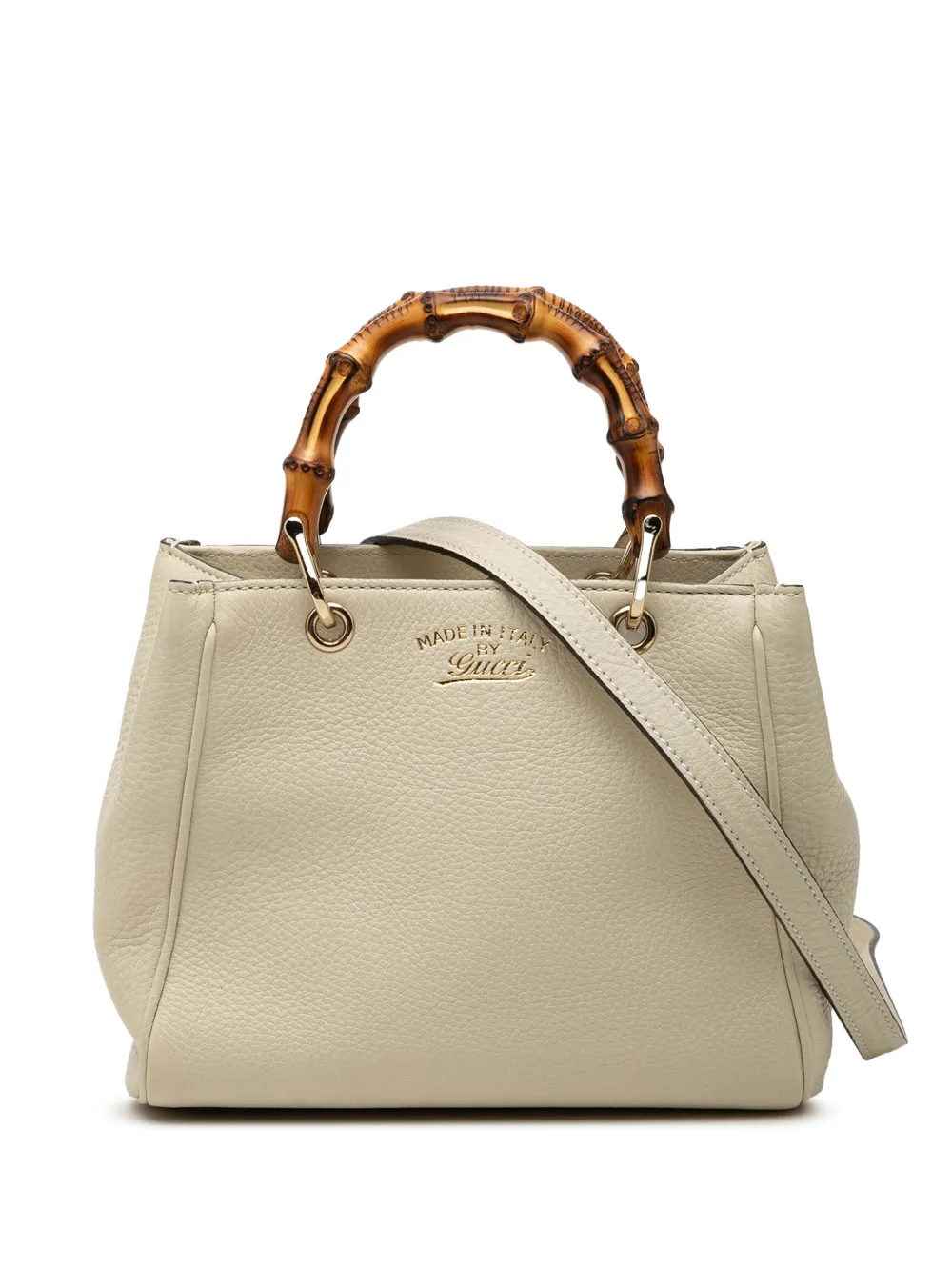 Gucci Pre-Owned 2000-2015 Mini Calfskin Bamboo Shopper satchel - Marrone