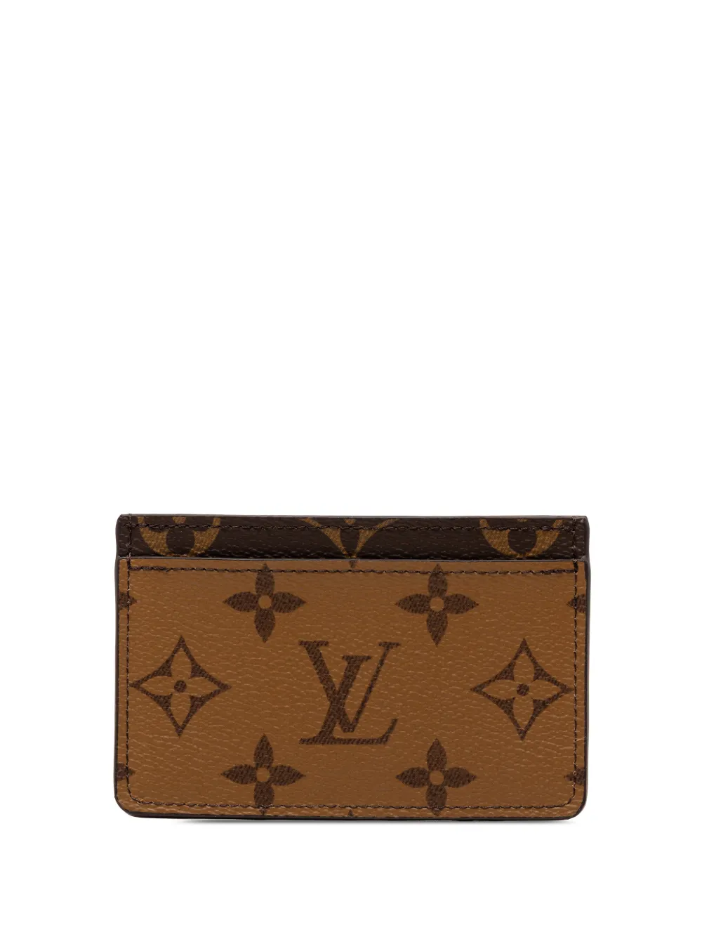 Louis Vuitton Pre-Owned 2021 Monogram Reverse card holder - Marrone