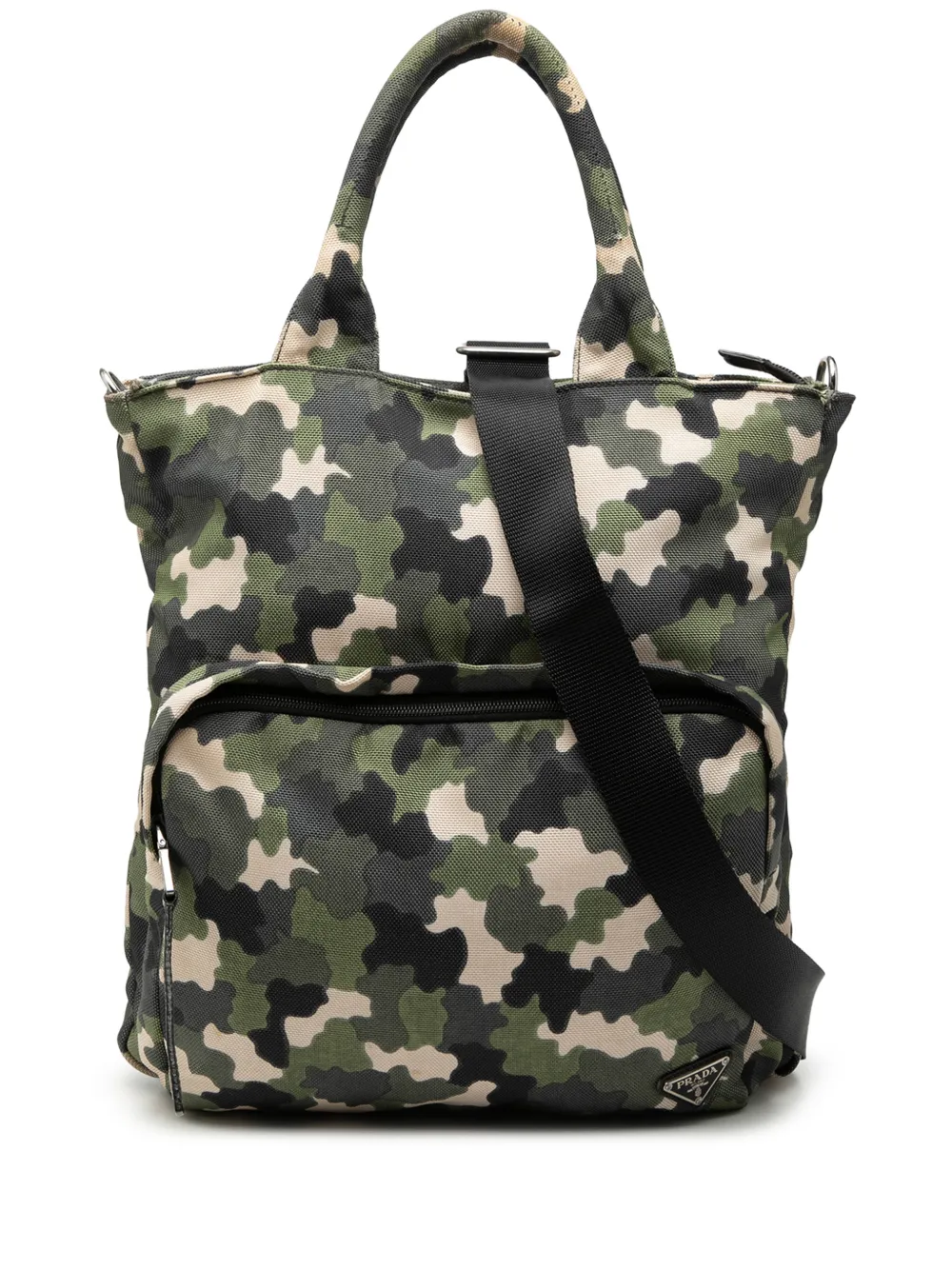 Prada Pre-Owned 2013-2026 Tessuto Camouflage satchel - Verde