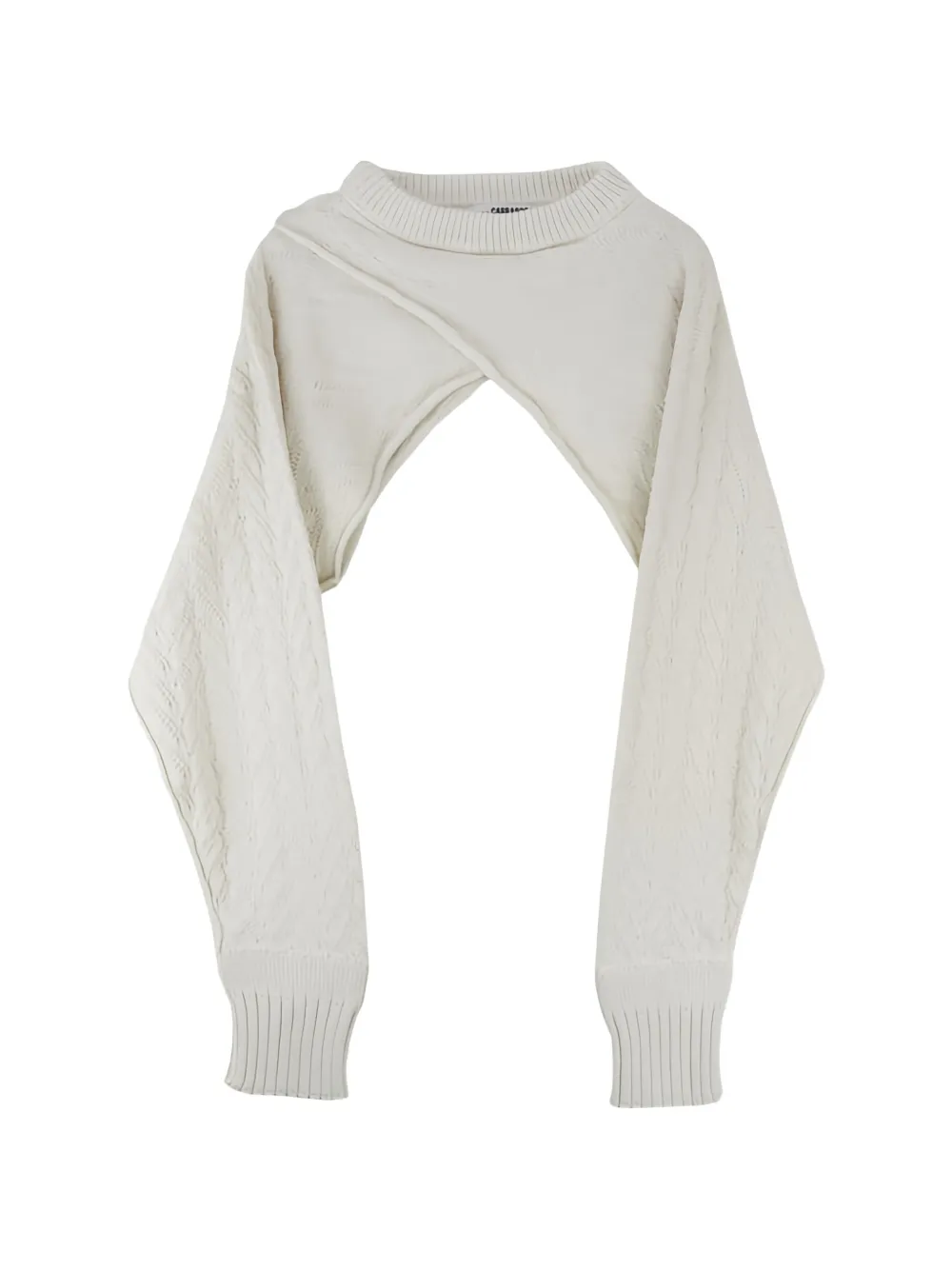 SONIA CARRASCO pointelle-knit sweater - Toni neutri