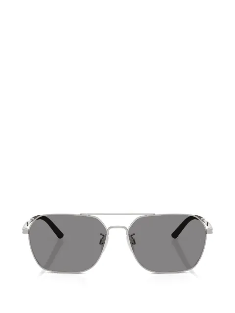 Oliver Peoples R-17 double-bridge geometric-frame sunglasses