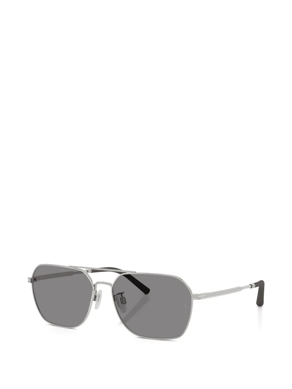 Oliver Peoples R-17 zonnebril met geometrisch montuur Zilver