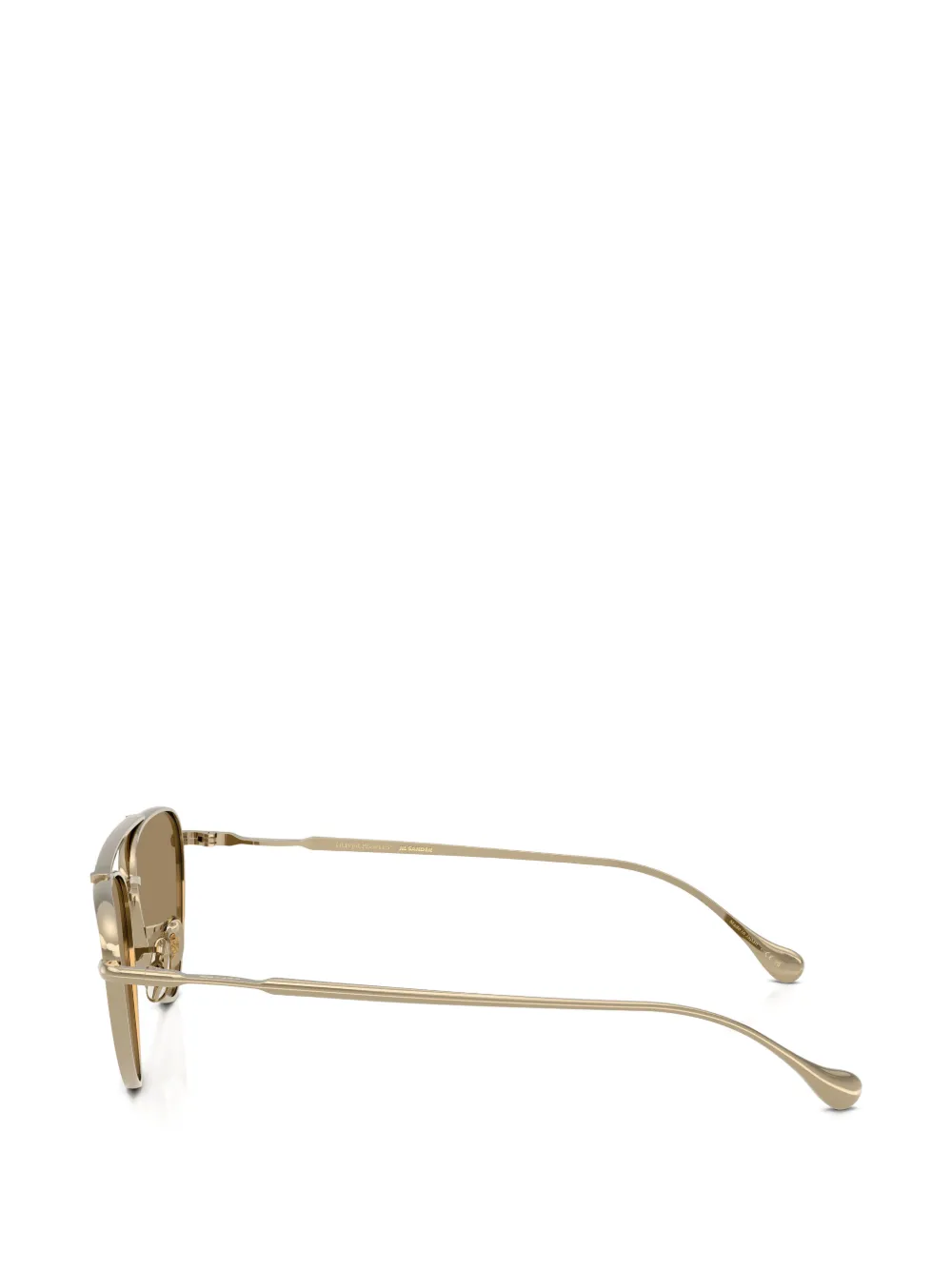 Oliver Peoples Edition 1 titanium zonnebril met piloten montuur Goud