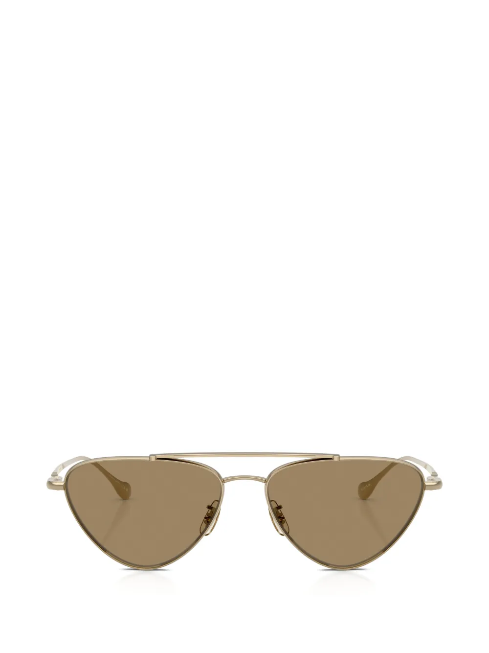 Oliver Peoples Edition 1 titanium pilot sunglasses - Oro