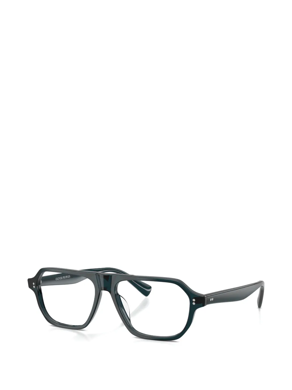 Oliver Peoples Remment bril met geometrisch montuur Groen