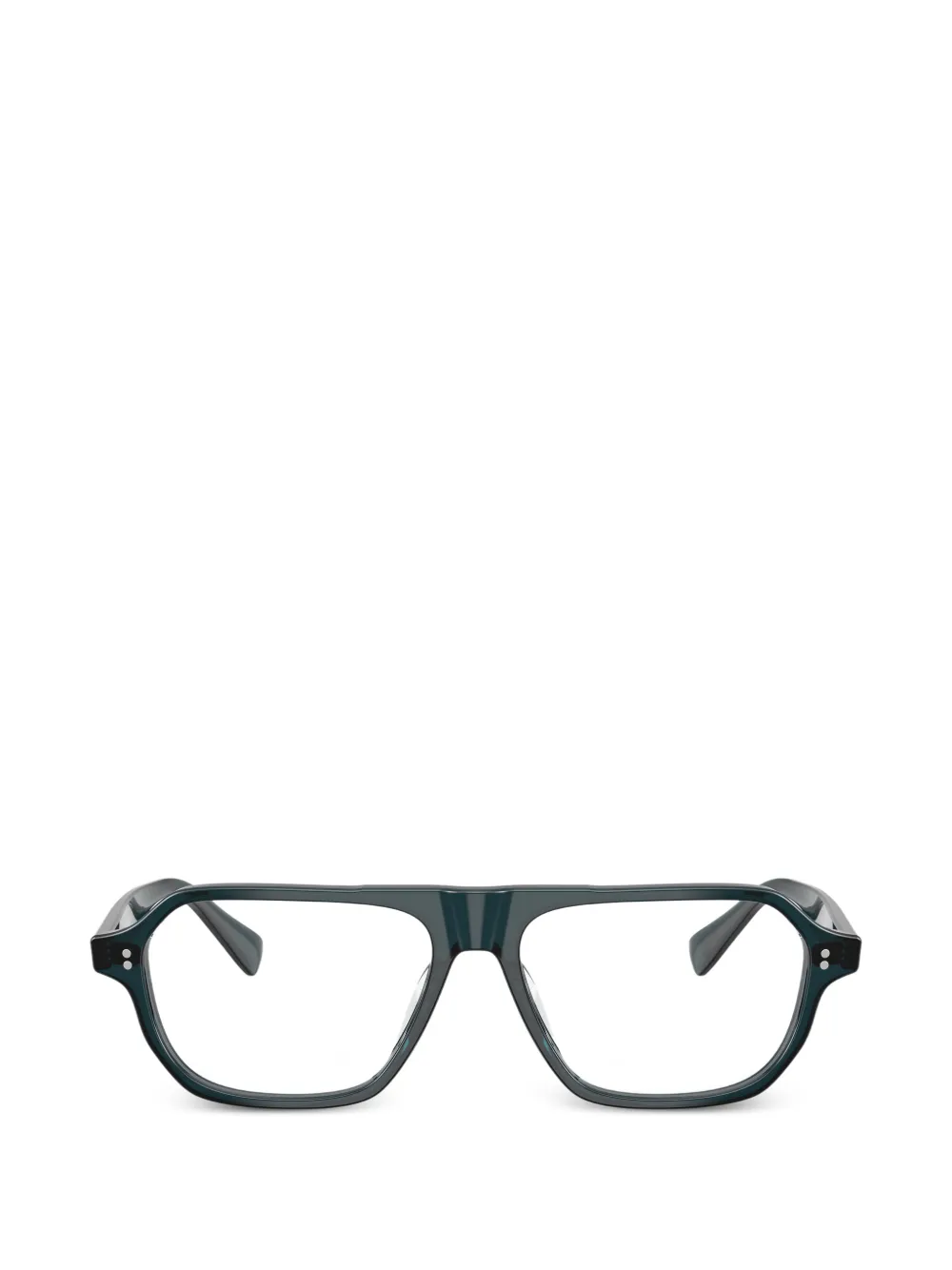 Oliver Peoples Remment geometric-frame glasses - Verde