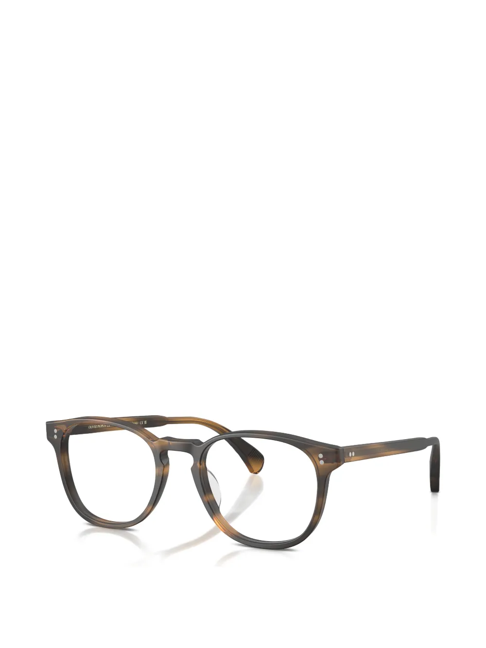 Oliver Peoples Finley Esq. zonnebril met rond montuur Bruin