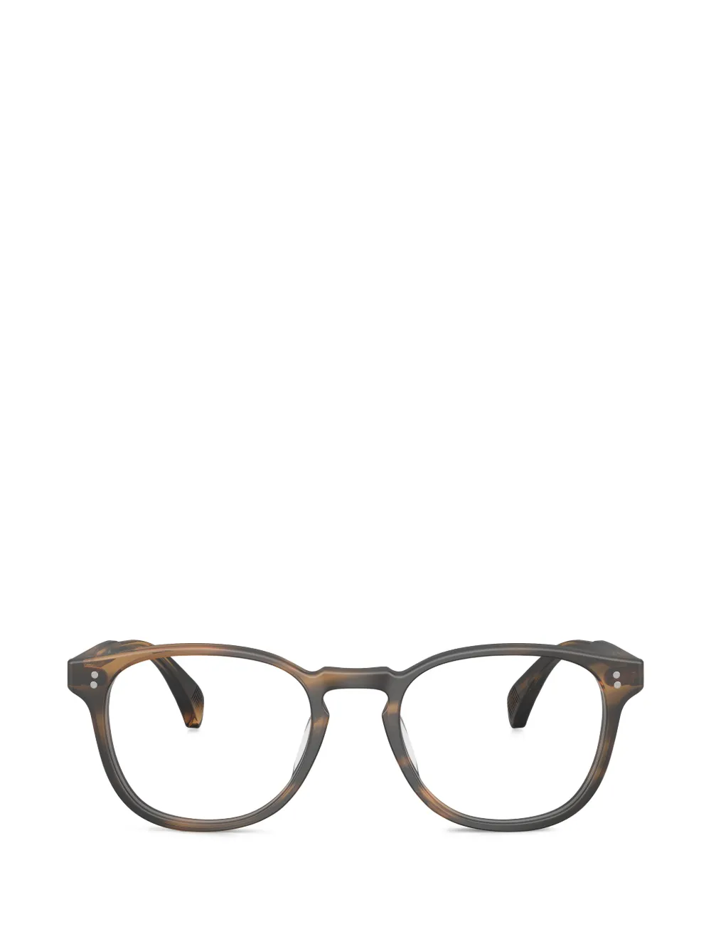 Oliver Peoples Finley Esq. round-frame glasses - Marrone