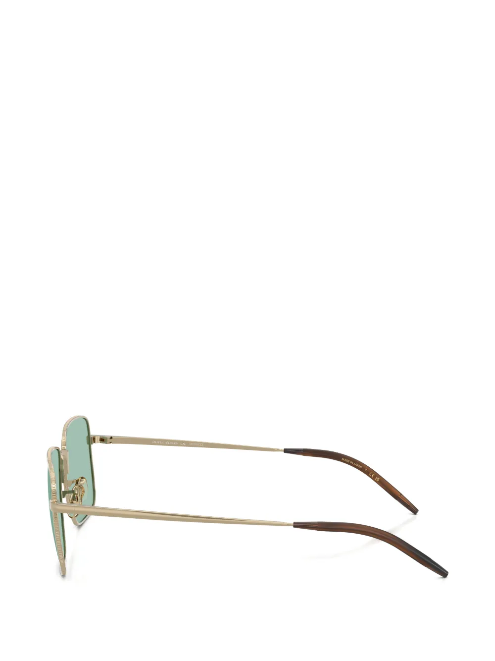 Oliver Peoples Welston bril met vierkant titanium montuur Goud
