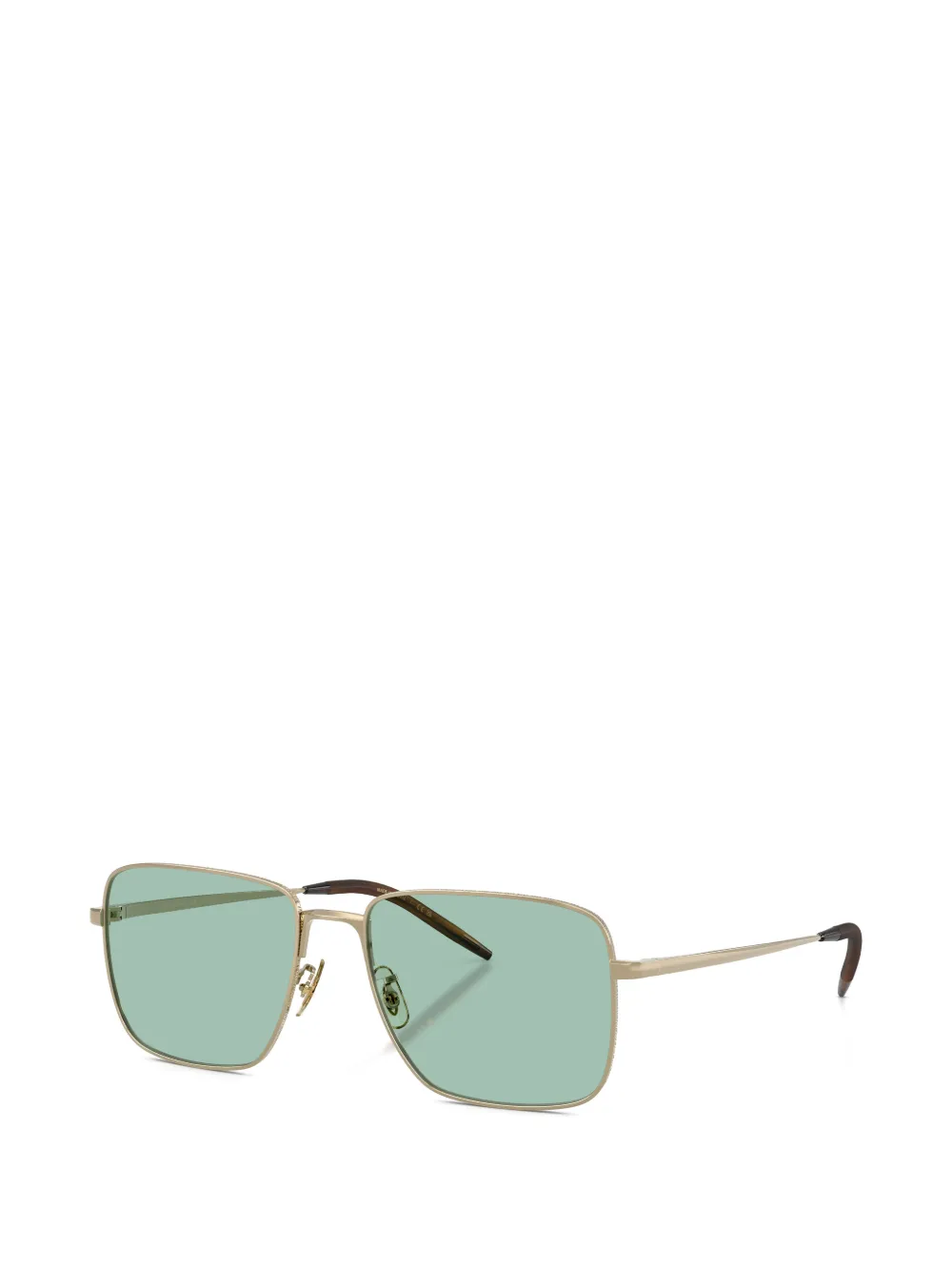 Oliver Peoples Welston bril met vierkant titanium montuur Goud