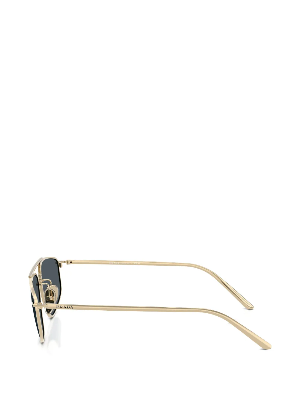 Prada Eyewear Zonnebril met geometrisch montuur Goud