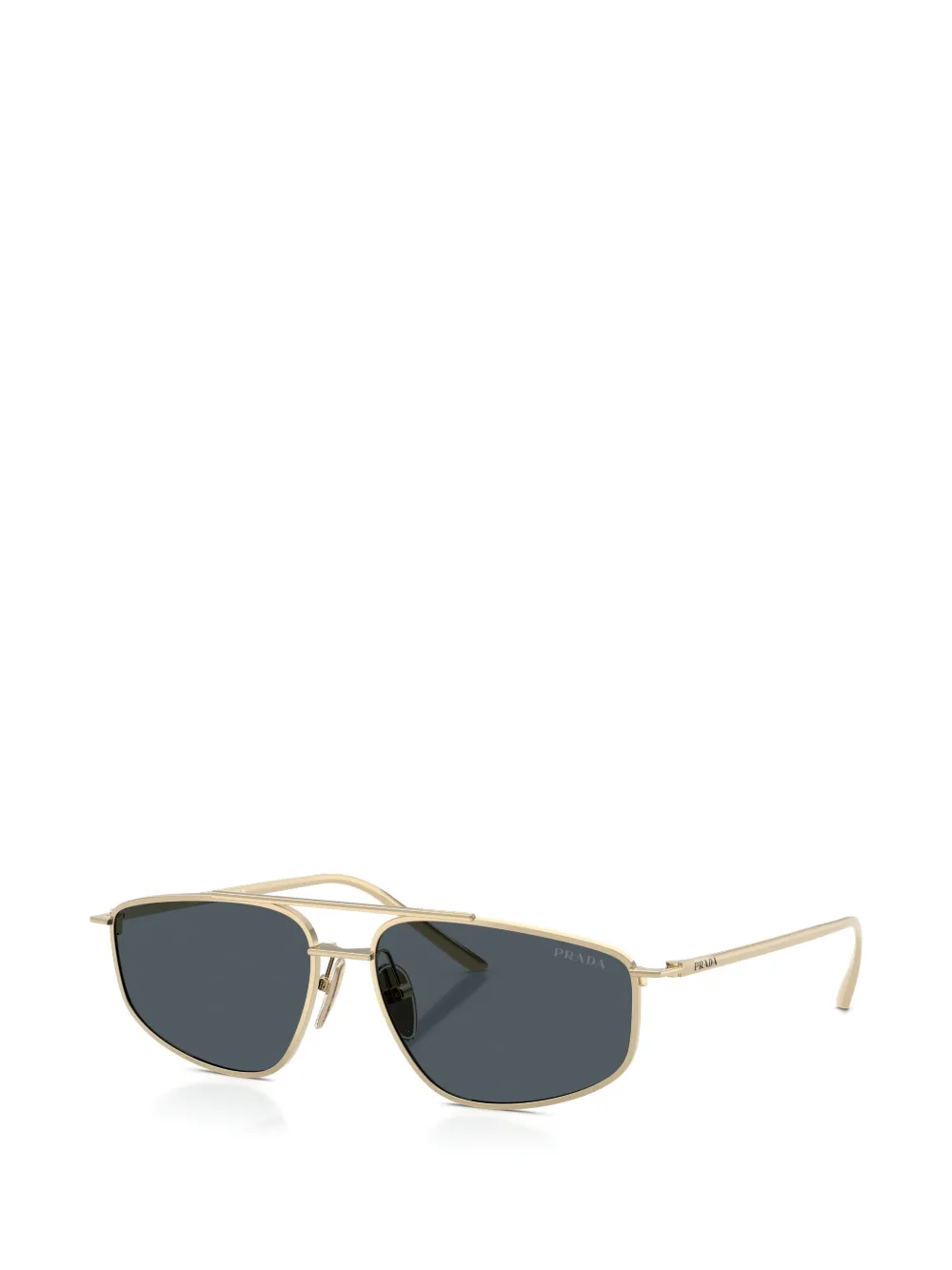 Prada Eyewear Zonnebril met geometrisch montuur Goud