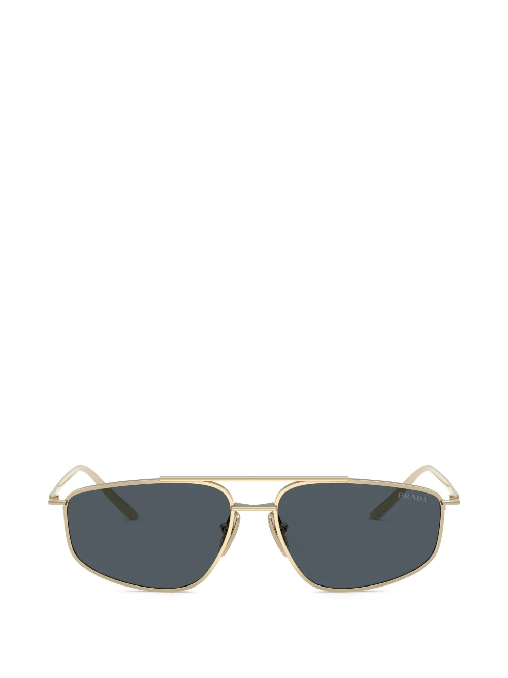 Prada Eyewear geometric-frame sunglasses - Oro