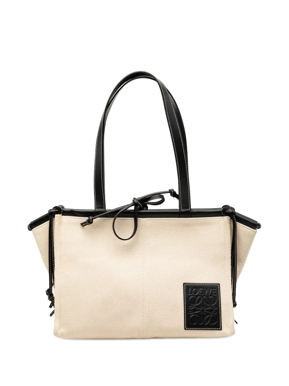 Loewe Pre-Owned 2020 Small Canvas Cushion tote bag - Marrone